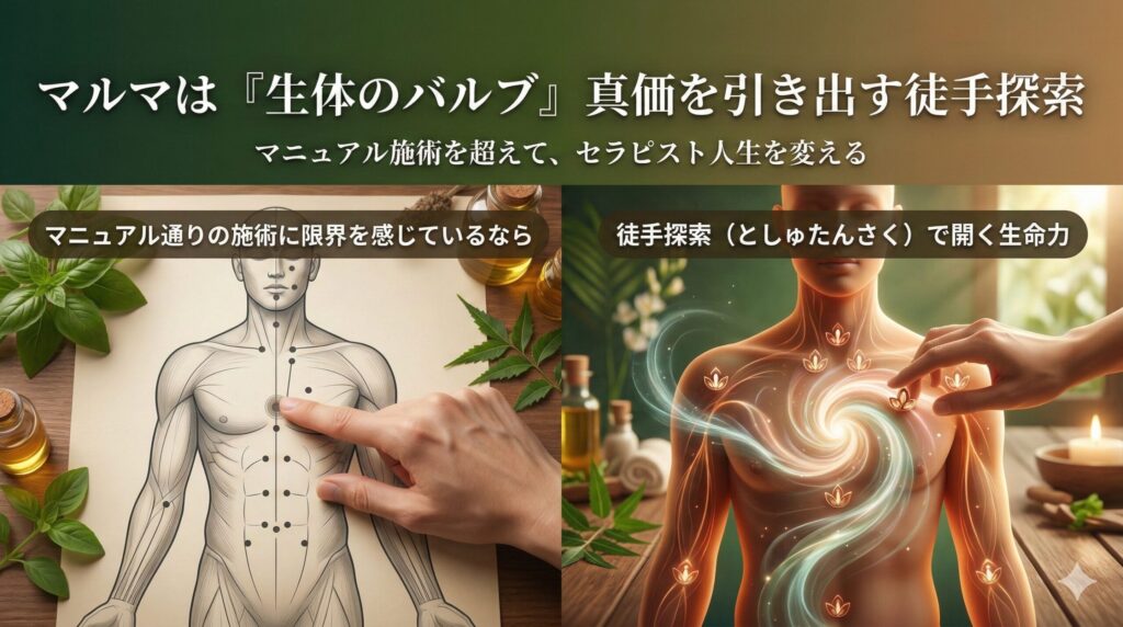 「徒手探索（としゅたんさく）」によるアプローチ