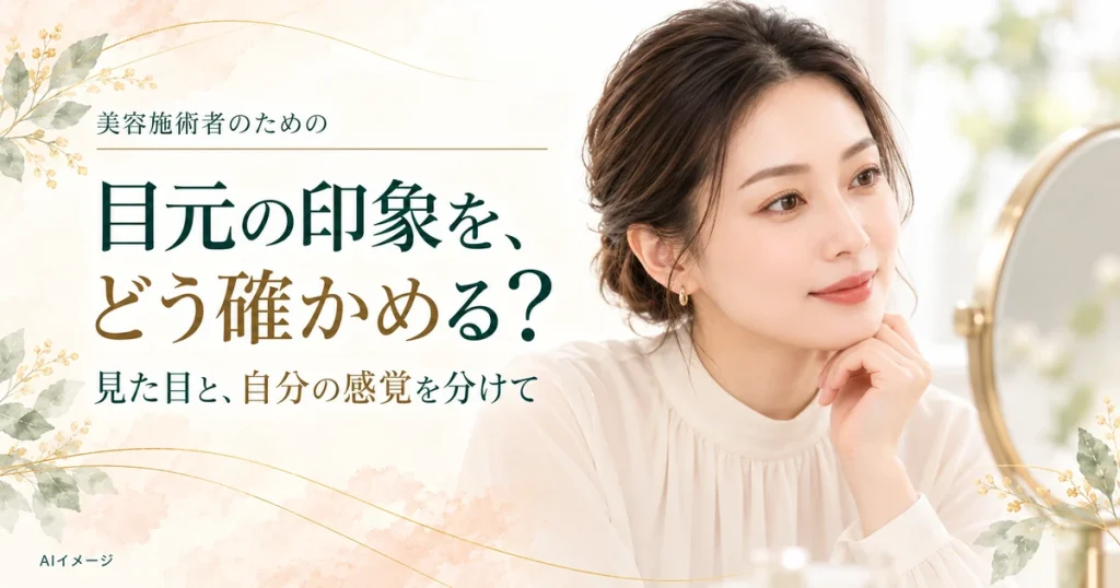 美容施術者向けのAIイメージ。実際の施術結果を示すものではありません。