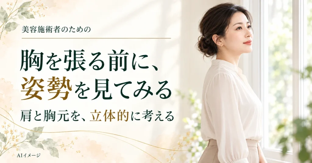 美容施術者向けのAIイメージ。実際の施術結果を示すものではありません。
