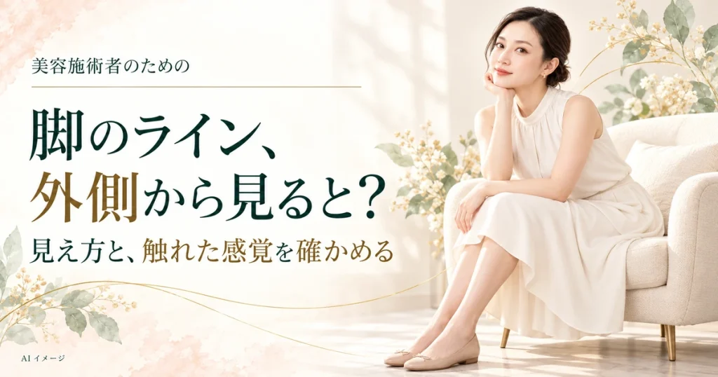 美容施術者向けのAIイメージ。実際の施術結果を示すものではありません。