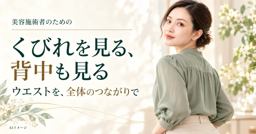 美容施術者向けのAIイメージ。実際の施術結果を示すものではありません。