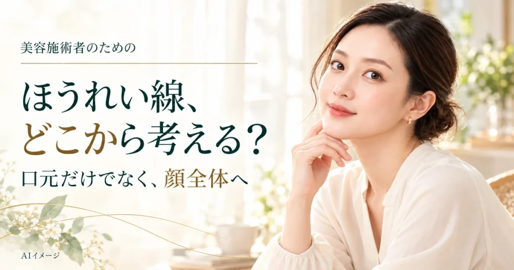美容施術者向けのAIイメージ。実際の施術結果を示すものではありません。