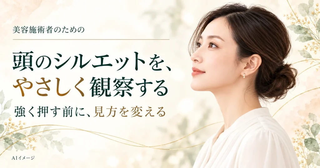 美容施術者向けのAIイメージ。実際の施術結果を示すものではありません。