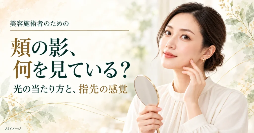 美容施術者向けのAIイメージ。実際の施術結果を示すものではありません。